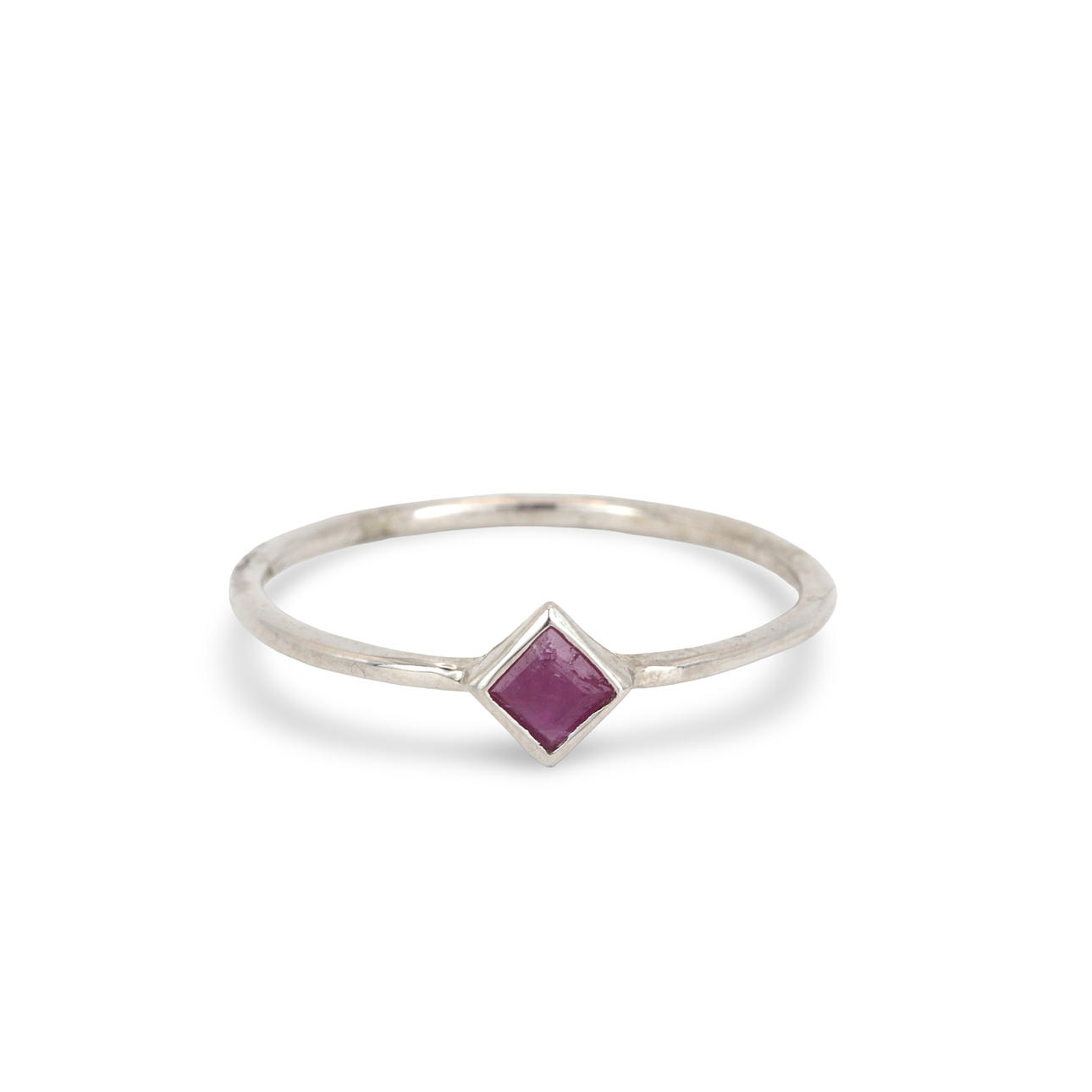 SILVER RUBINRING.