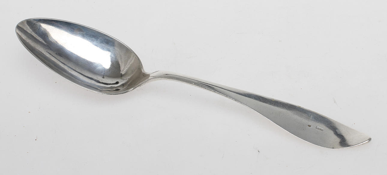 RAGUSKED, silver, Anders Boström, tidigt 1800-tal. Vikt 86 gram.