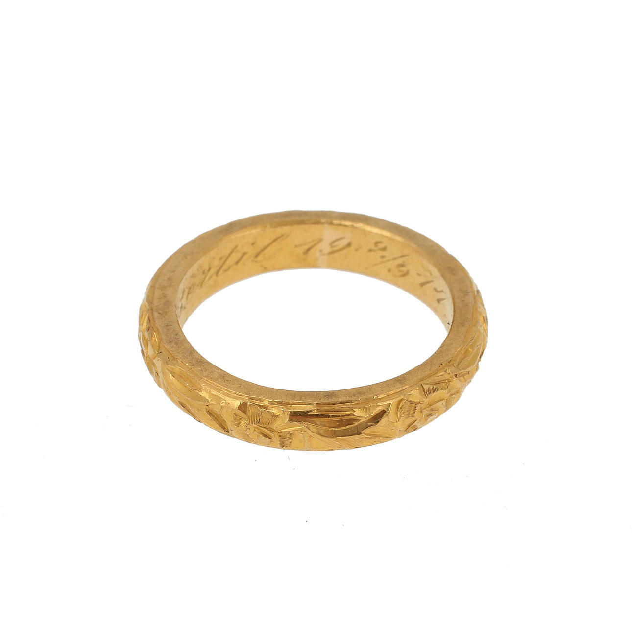 RING, 23k guld, 8,4 gram-.
