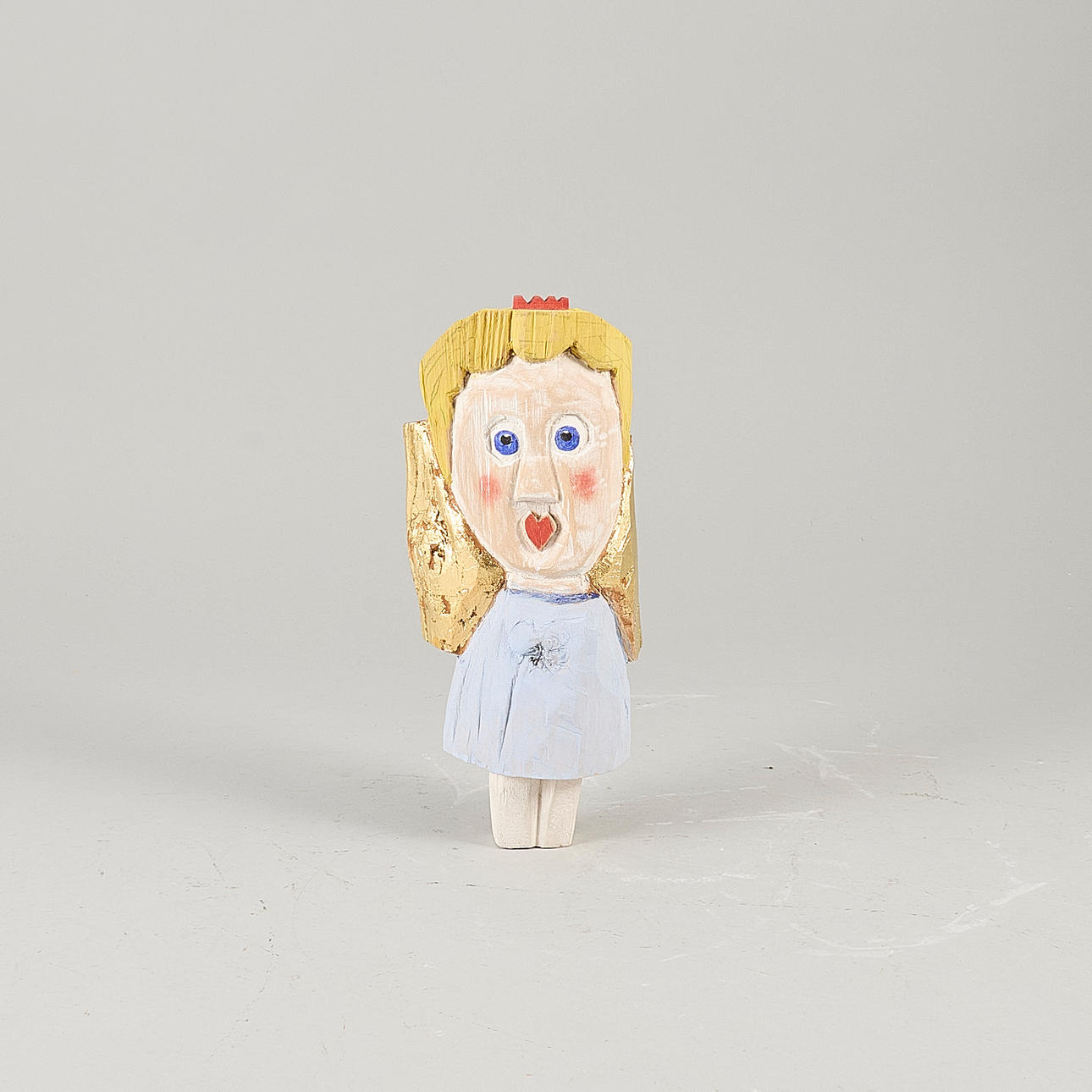 SVERKER EKLUND. Sculpture, painted wood, signed.
