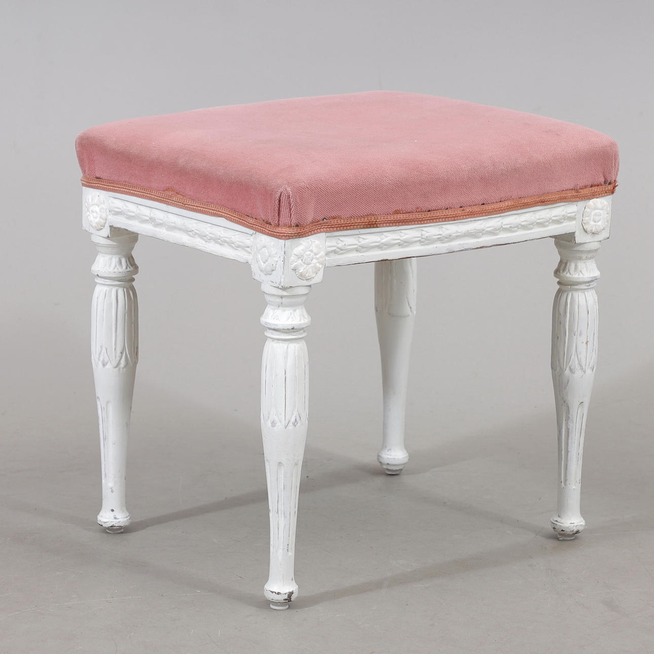 TABURETT, sengustaviansk, 1700/1800-tal.