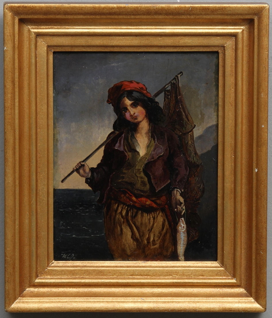 OKÄND KONSTNÄR. Olja på pannå, England, sekelskiftet 1800/1900.