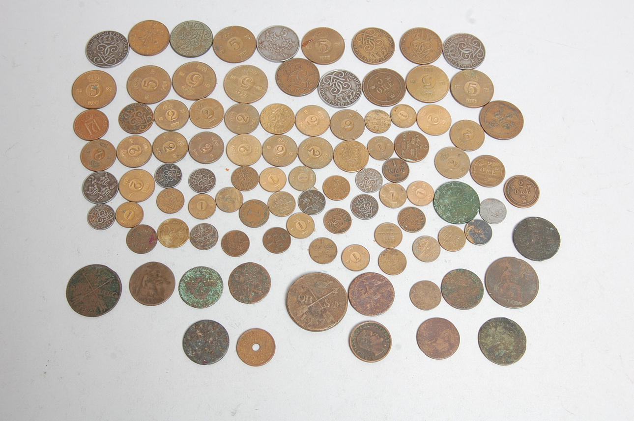 MYNT, järn och koppar, 1757-1969.