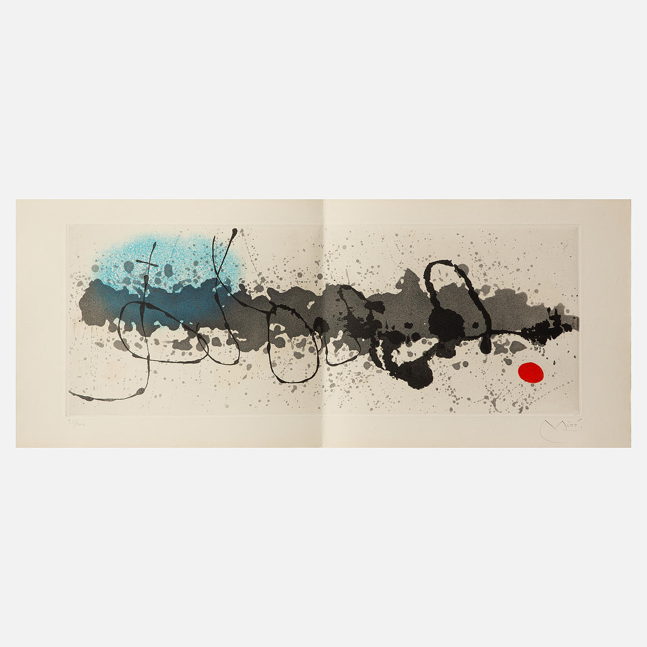 JOAN MIRÓ. "Tracé sur l'eau".