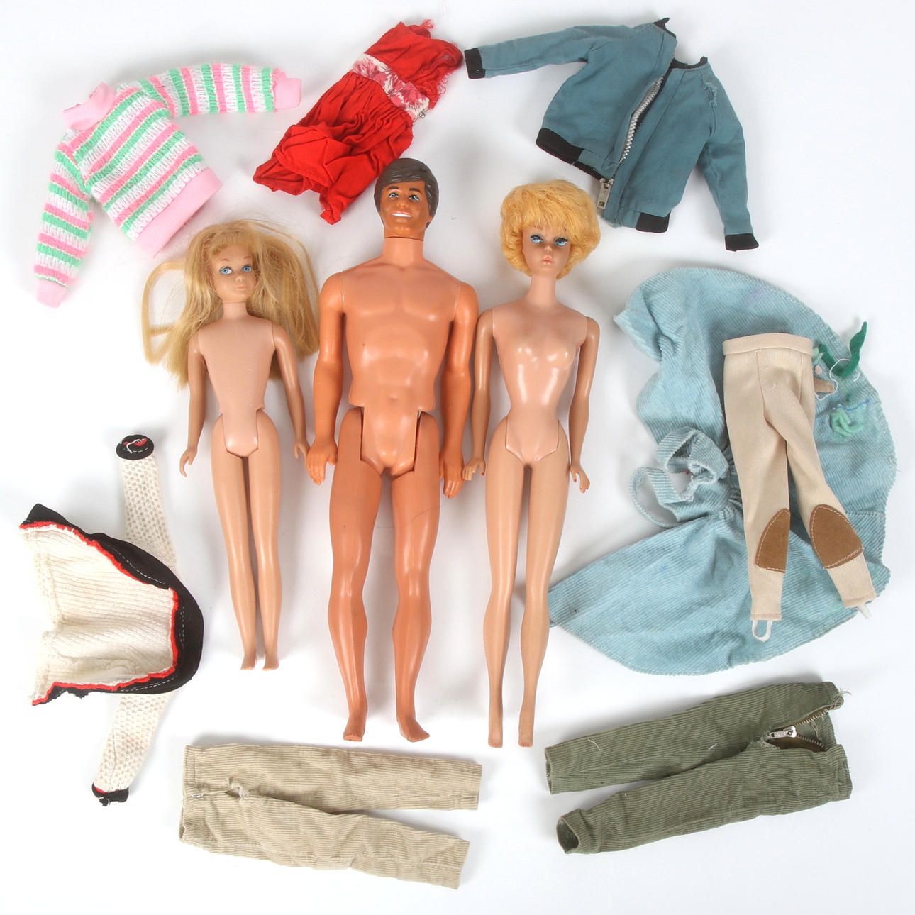 MATTEL INC, Midge/Barbie, Skipper & Ken samt kläder.