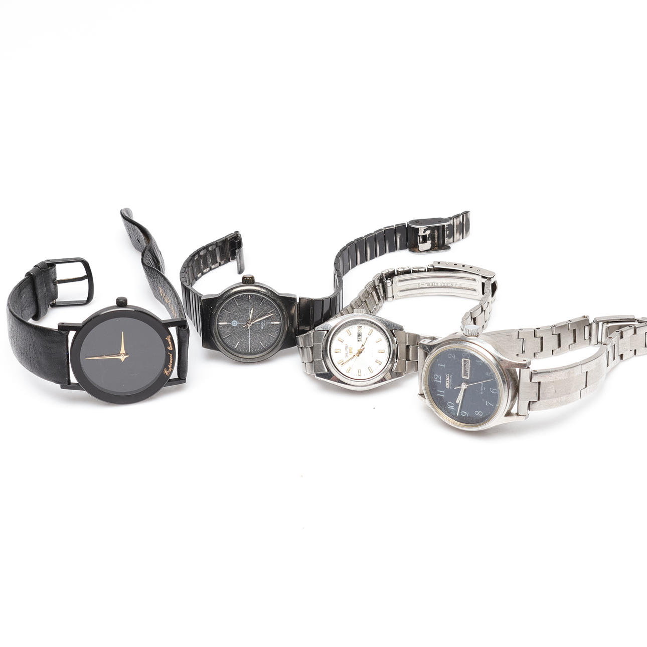 ARMBANDSUR, 4 st, bl.a. Seiko.