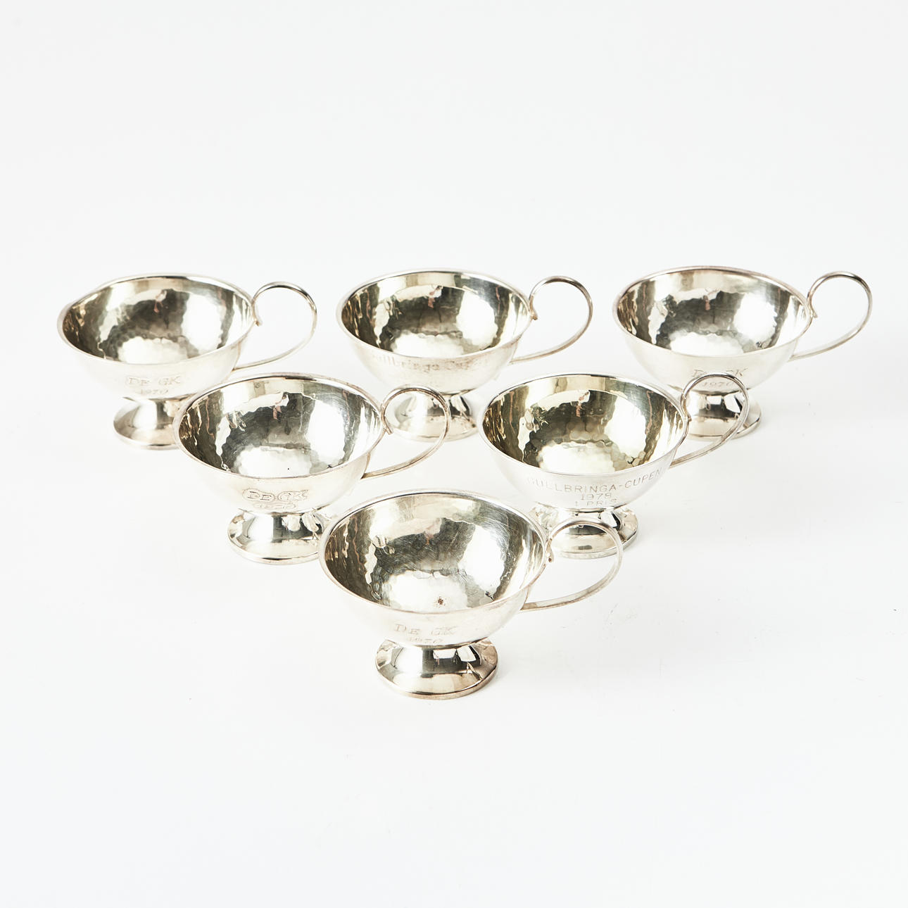 PUNSCHMUGGAR, 6 stycken, silver.