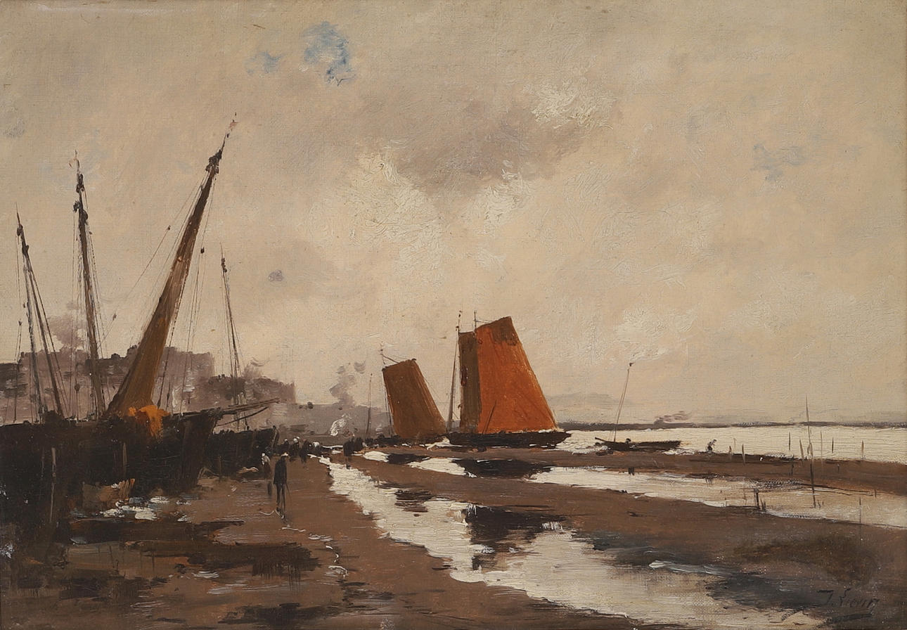 JACQUES LIEVIN. Olja på duk, signerad.