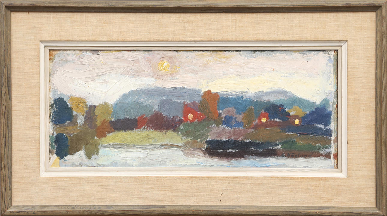 ERIK HÖGLUND. OIL, on panel, signed.