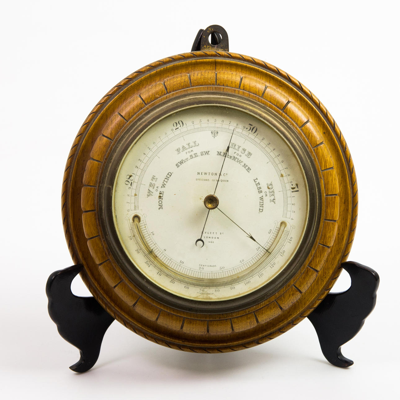 BAROMETER, oak, Newton & Co. London.