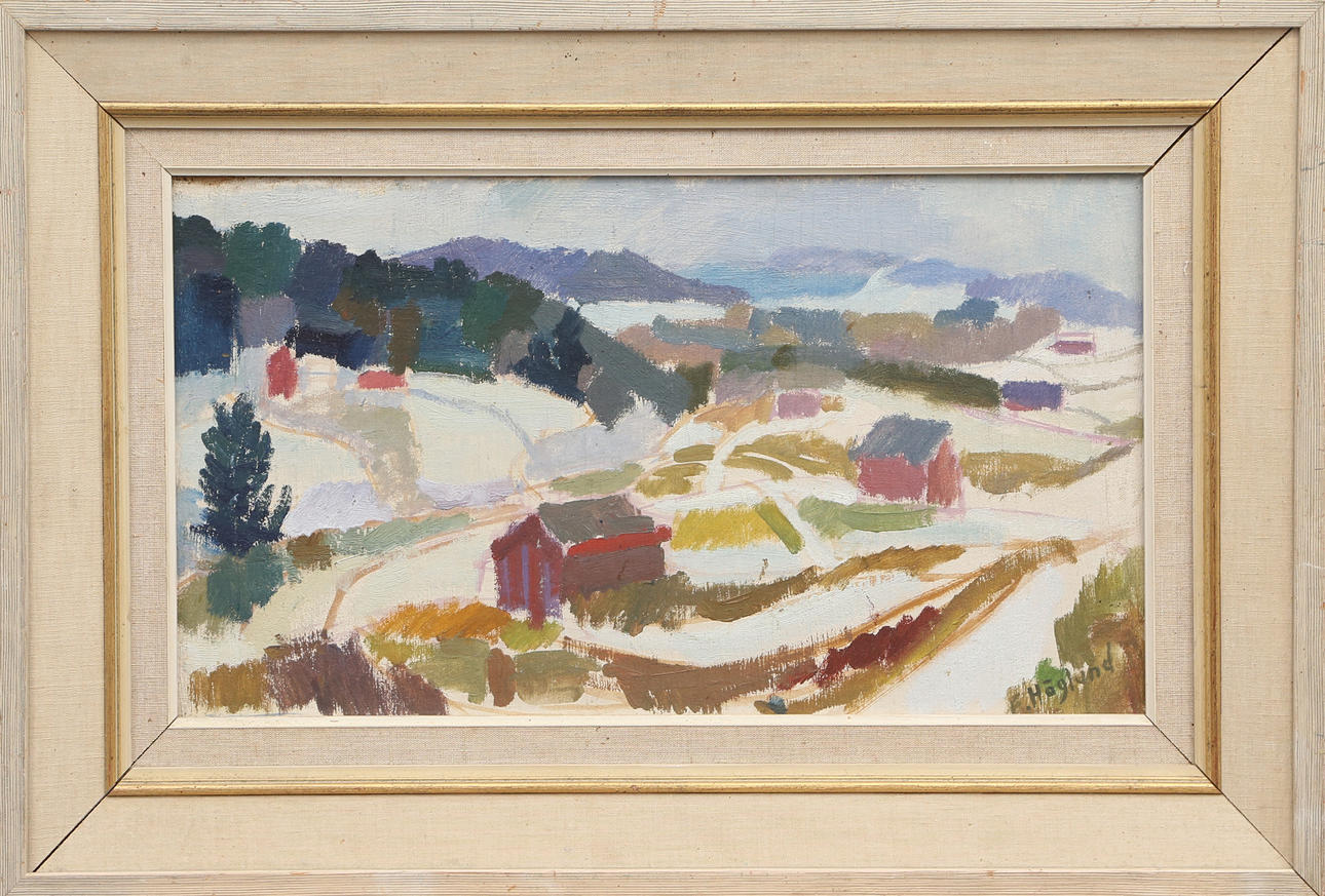 ERIK HÖGLUND. OIL, on panel, signed.