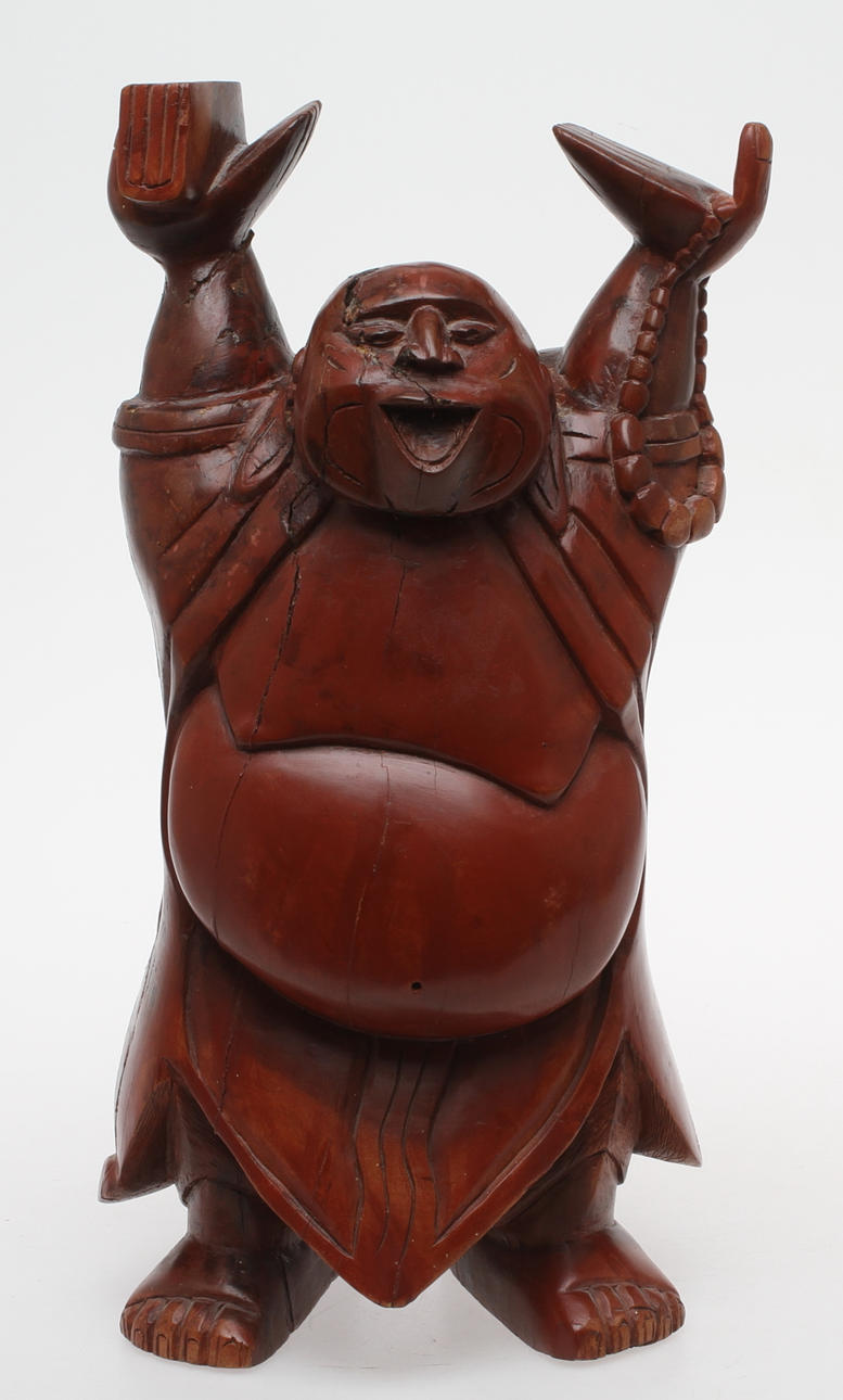 BUDDHA, trä, 1900-tal.