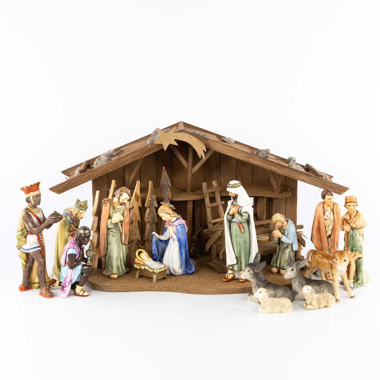 JULKRUBBA, Goebel, med 15 figuriner.