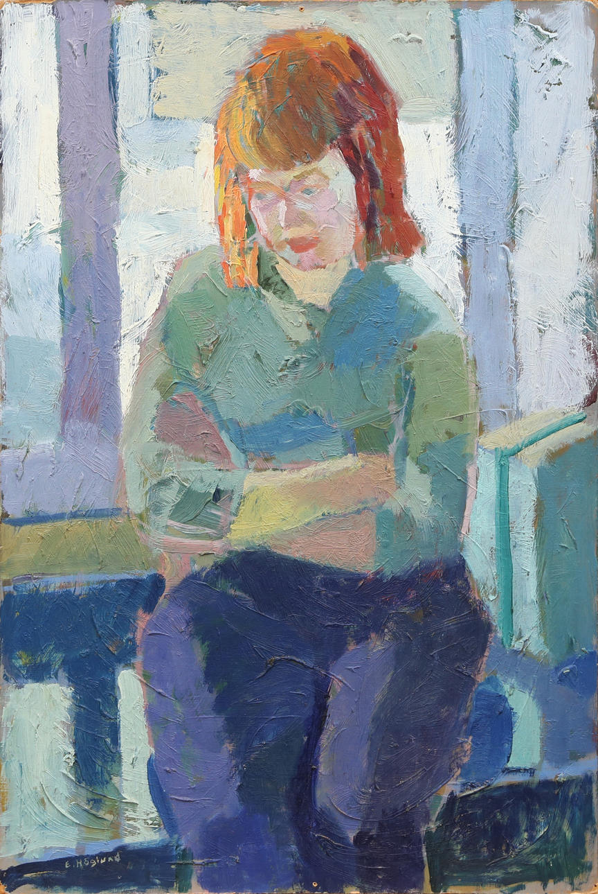 ERIK HÖGLUND. OIL, on panel, signed.