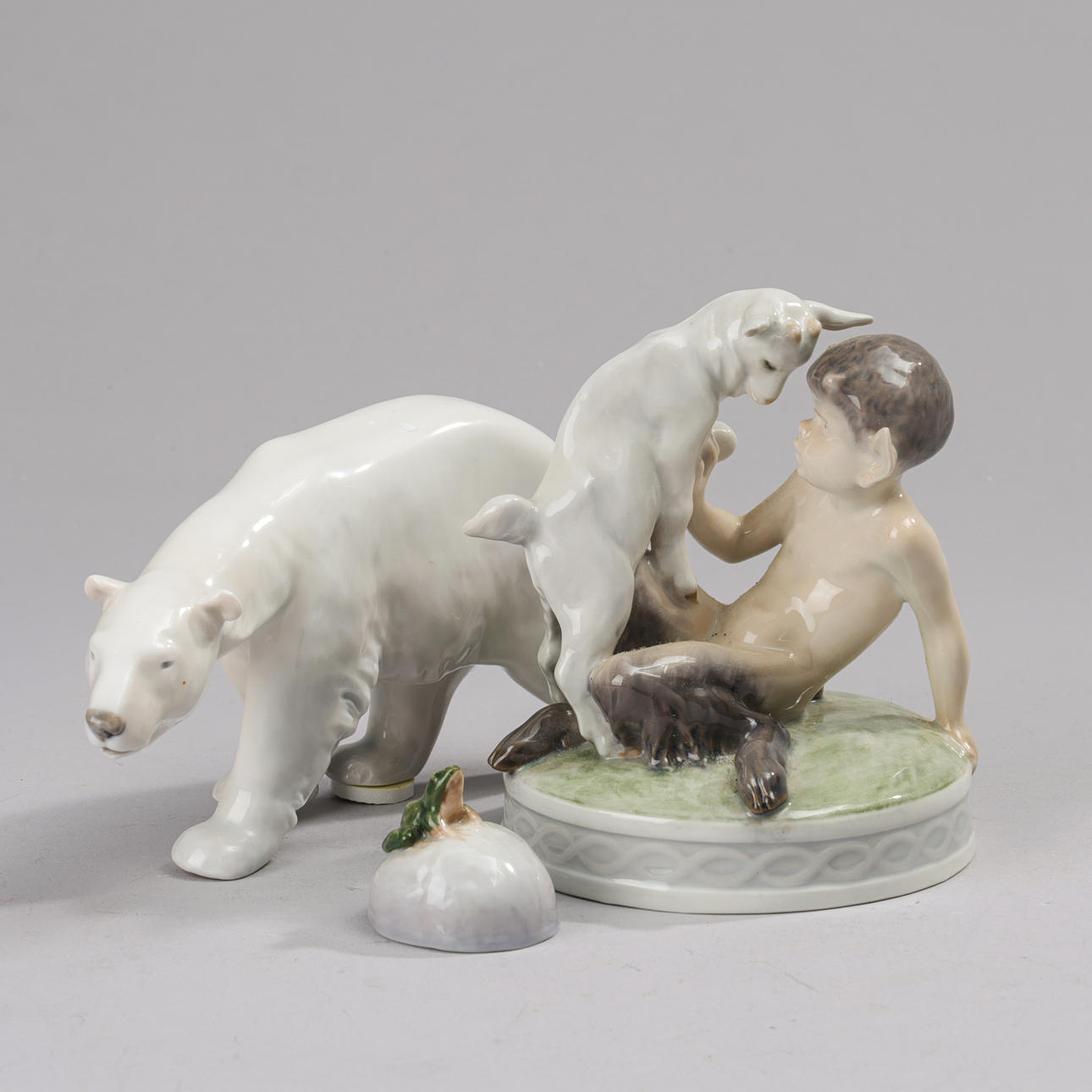 ROYAL COPENHAGEN. Porcelain figures. Denmark (3).