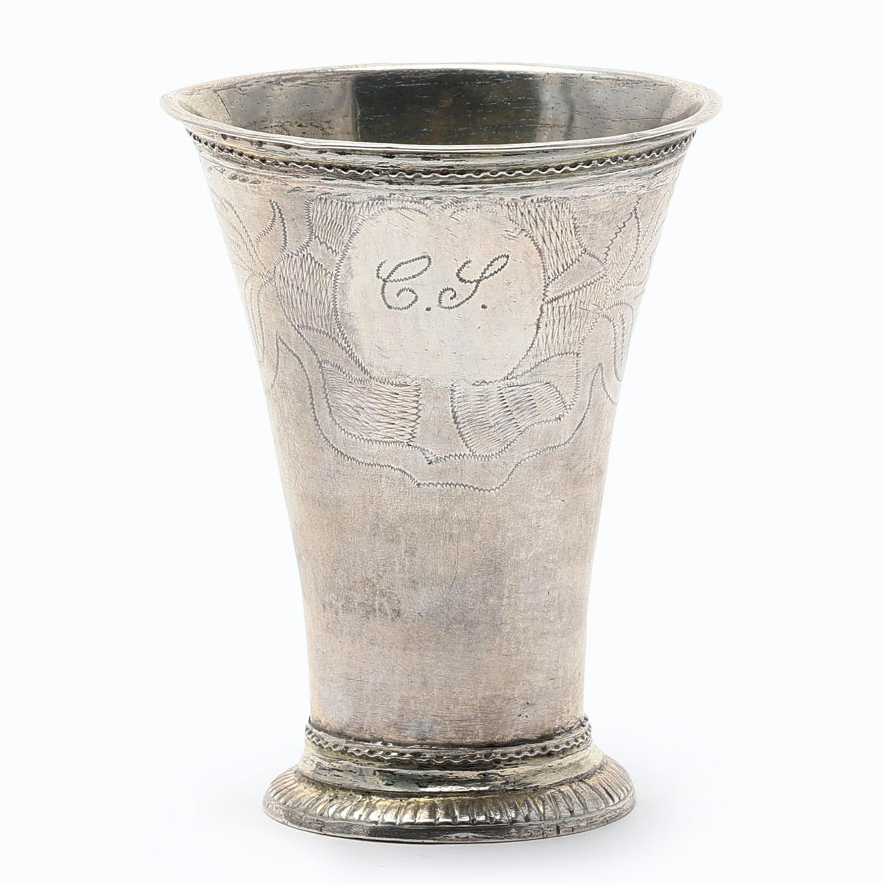 BÄGARE. Silver, Anders Laax, Enköping 1775.