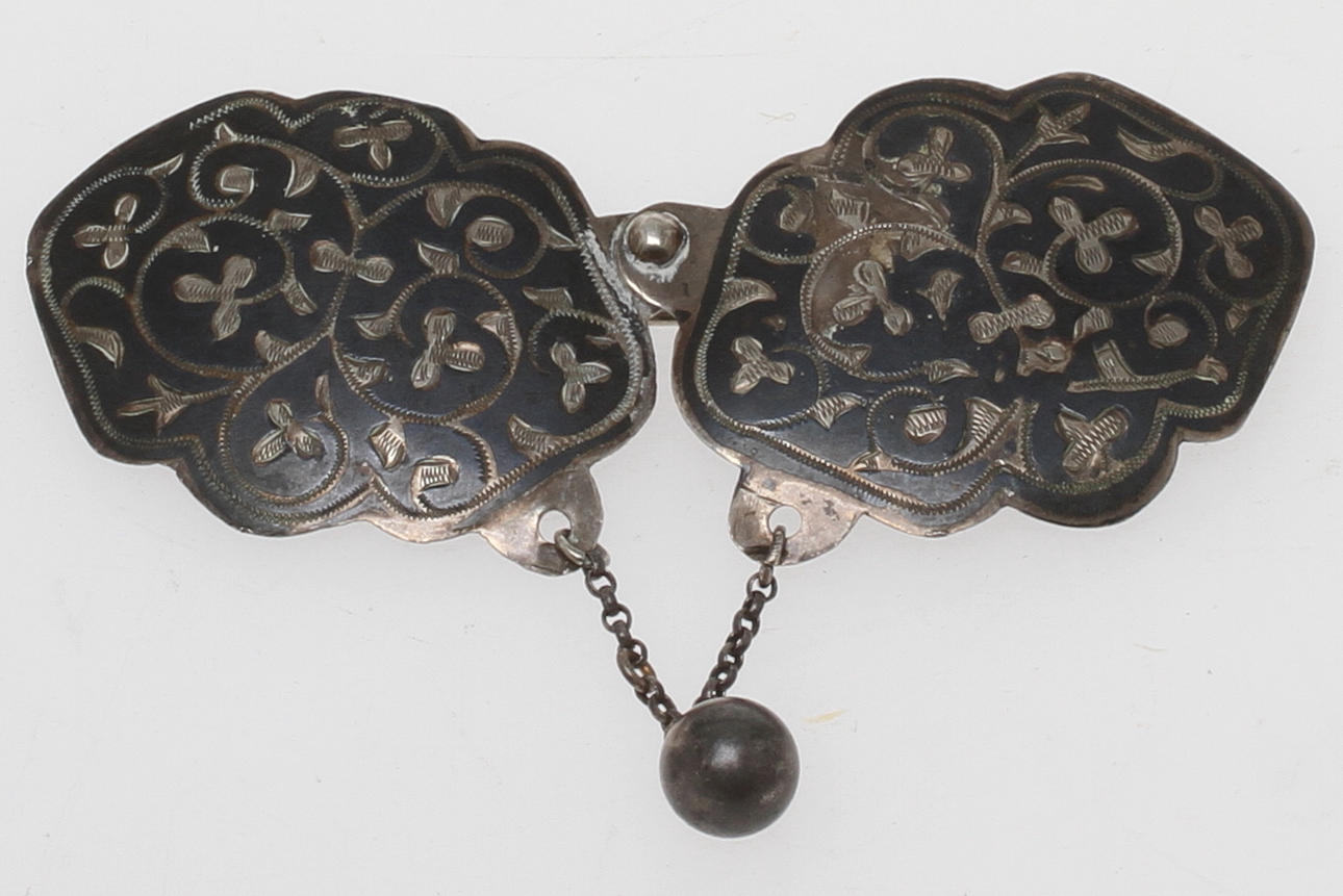 BROSCH, silver, niello, Ryssland.