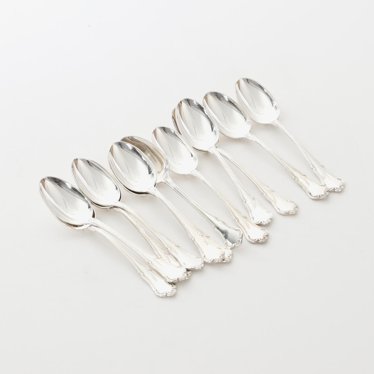 TESKEDAR, 12 st, silver, Carl Hoff Helsingborg, 1944.