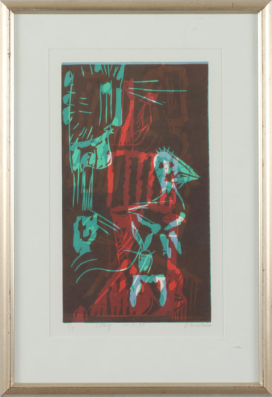 JOHNNY FORSSTRÖM. Färglitografi, signerad och numrerad 1/5.