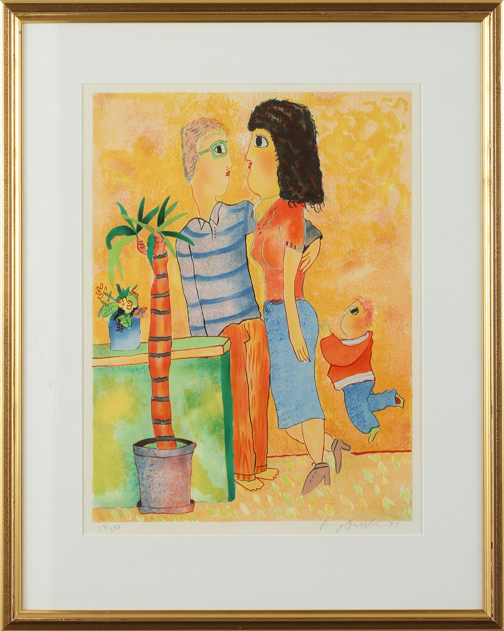 JOHNNY FORSSTRÖM. Färglitografi, signerad och numrerad 113/250.