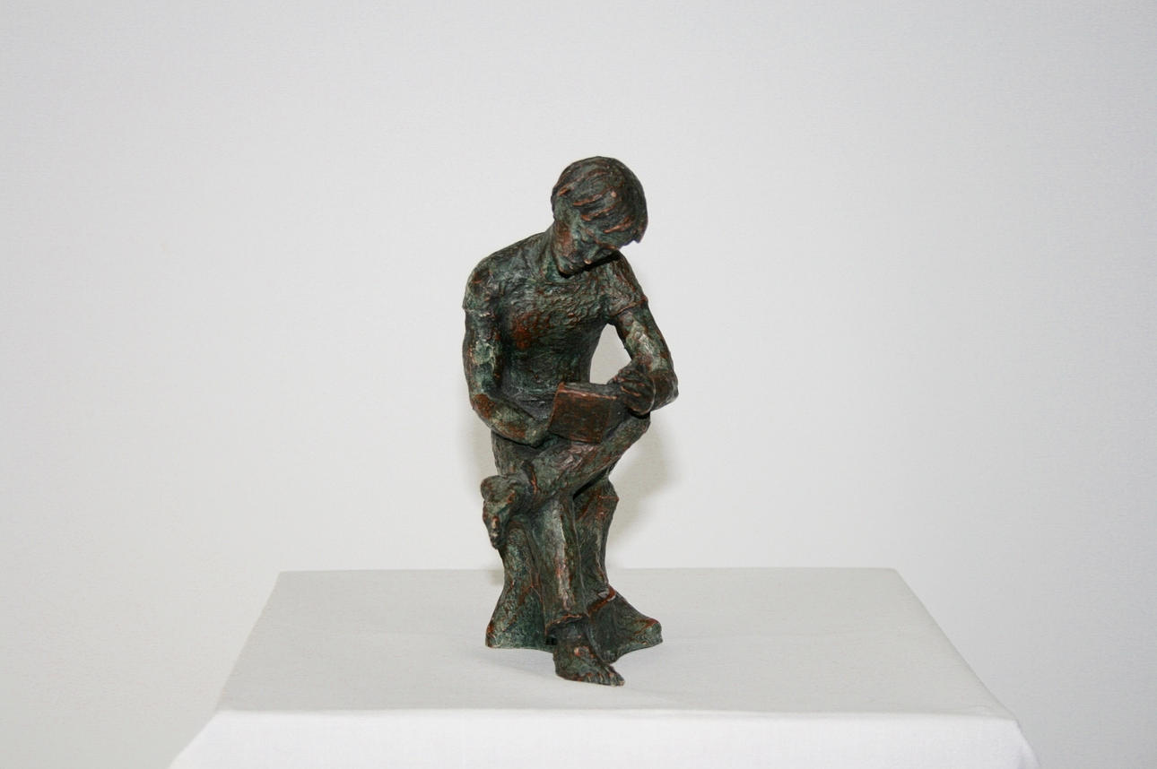 OIDENTIFIERAD KONSTNÄR. Skulptur, Bokläsaren.
