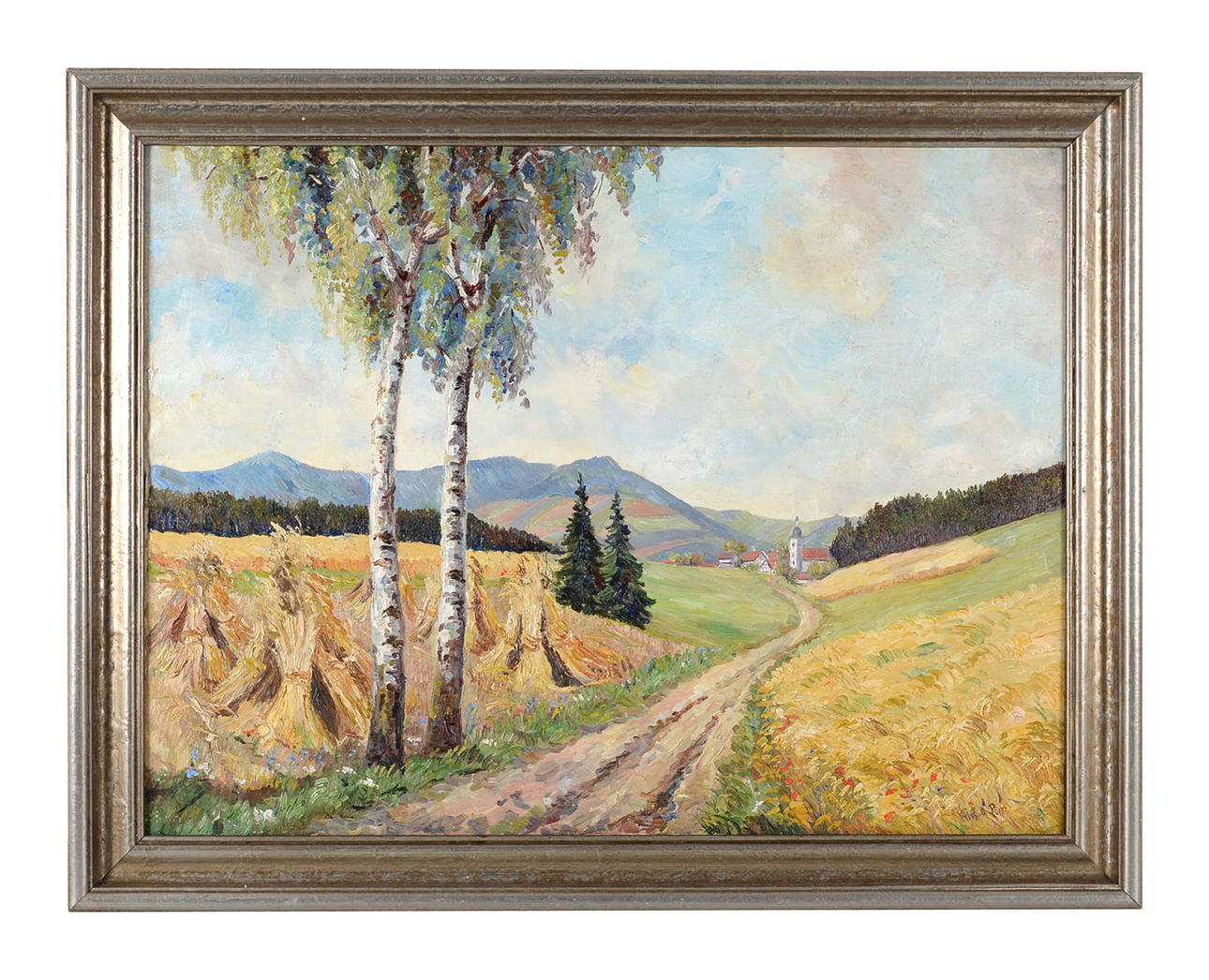 OSKAR POPP. Sommar landskap.