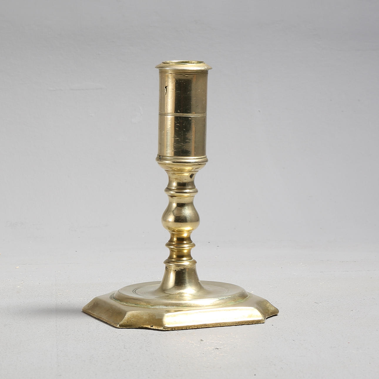 LJUSSTAKE, barock, mässing, 1700-tal.