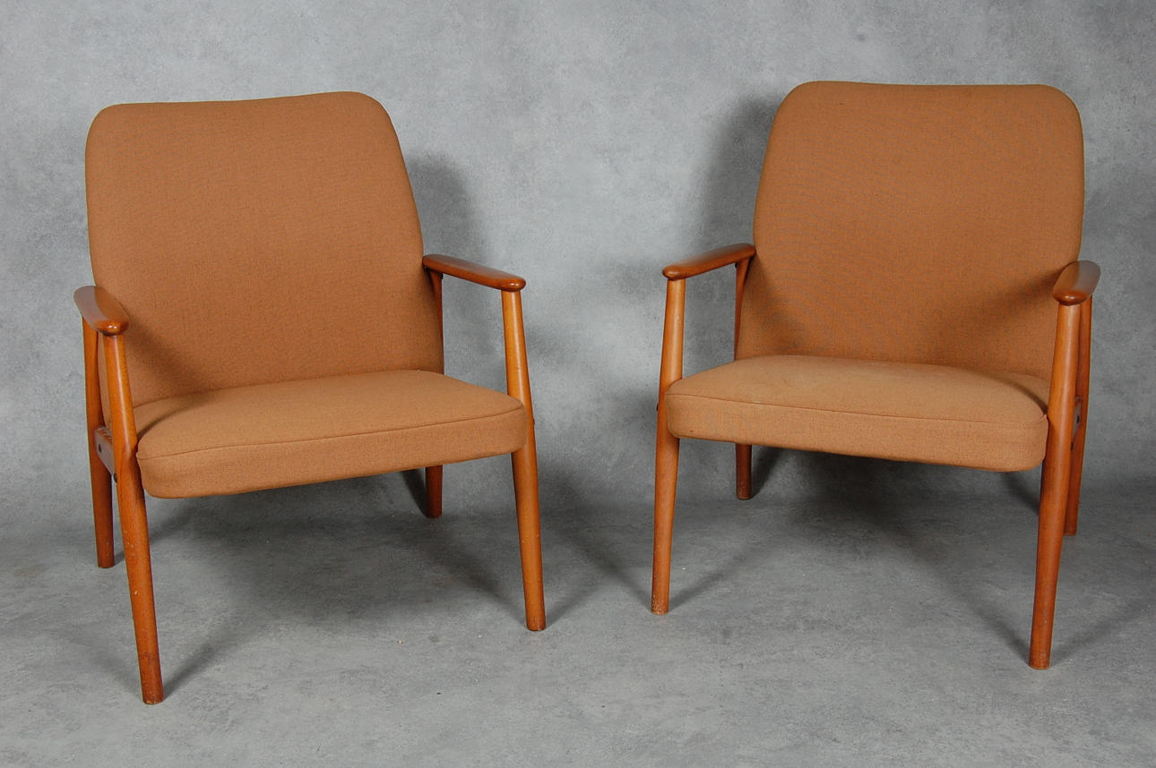 FÅTÖLJER, 1 par, 1960-tal.