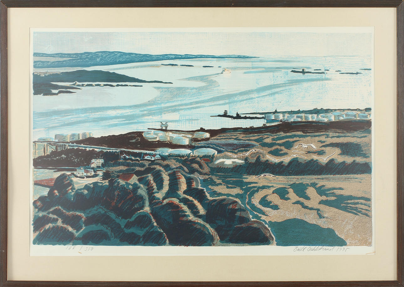 BERTIL DAHLSTRAND. Färglitografi, signerad och numrerad 188/350.