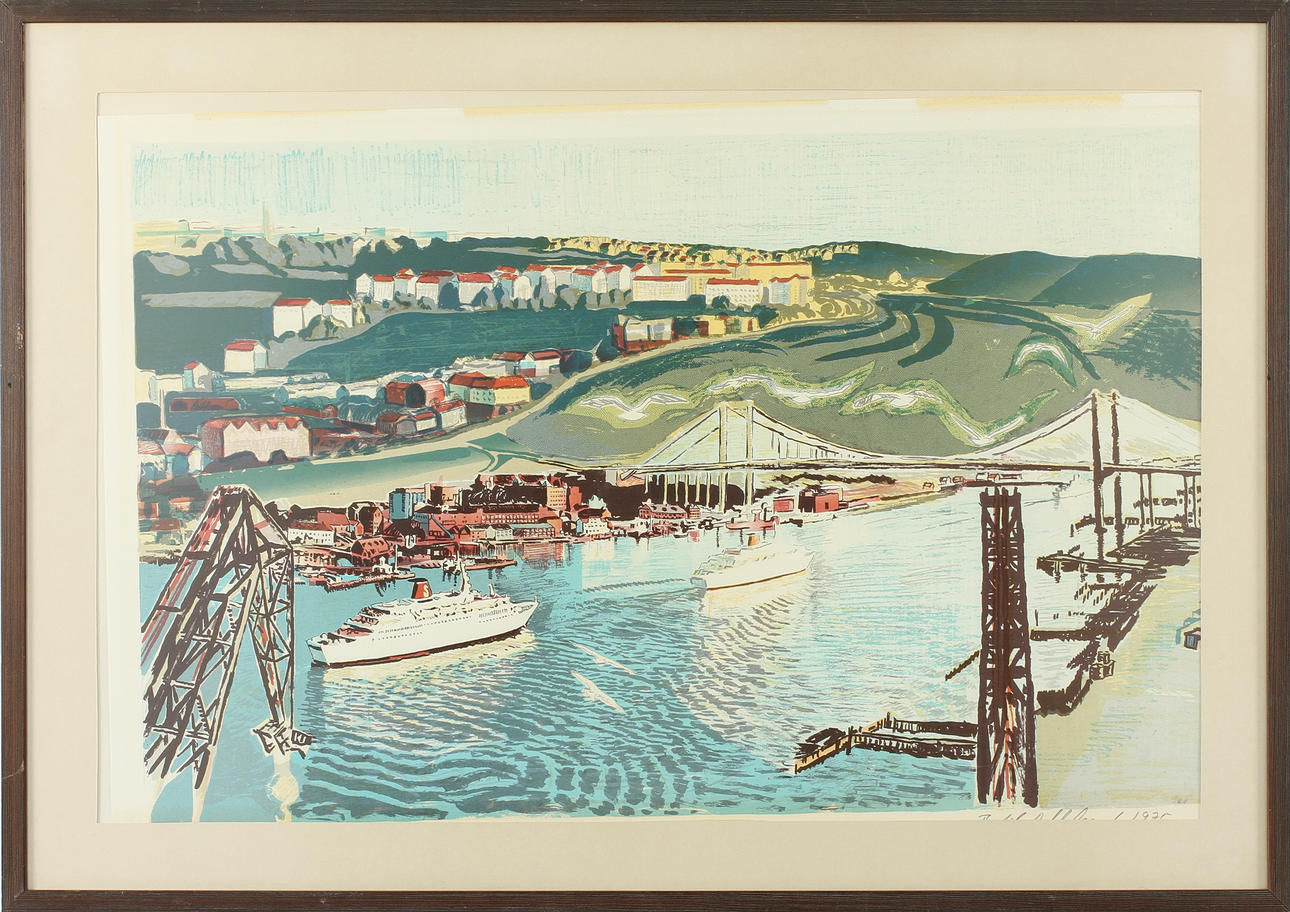 BERTIL DAHLSTRAND. Färglitografi, signerad och numrerad 188/350.