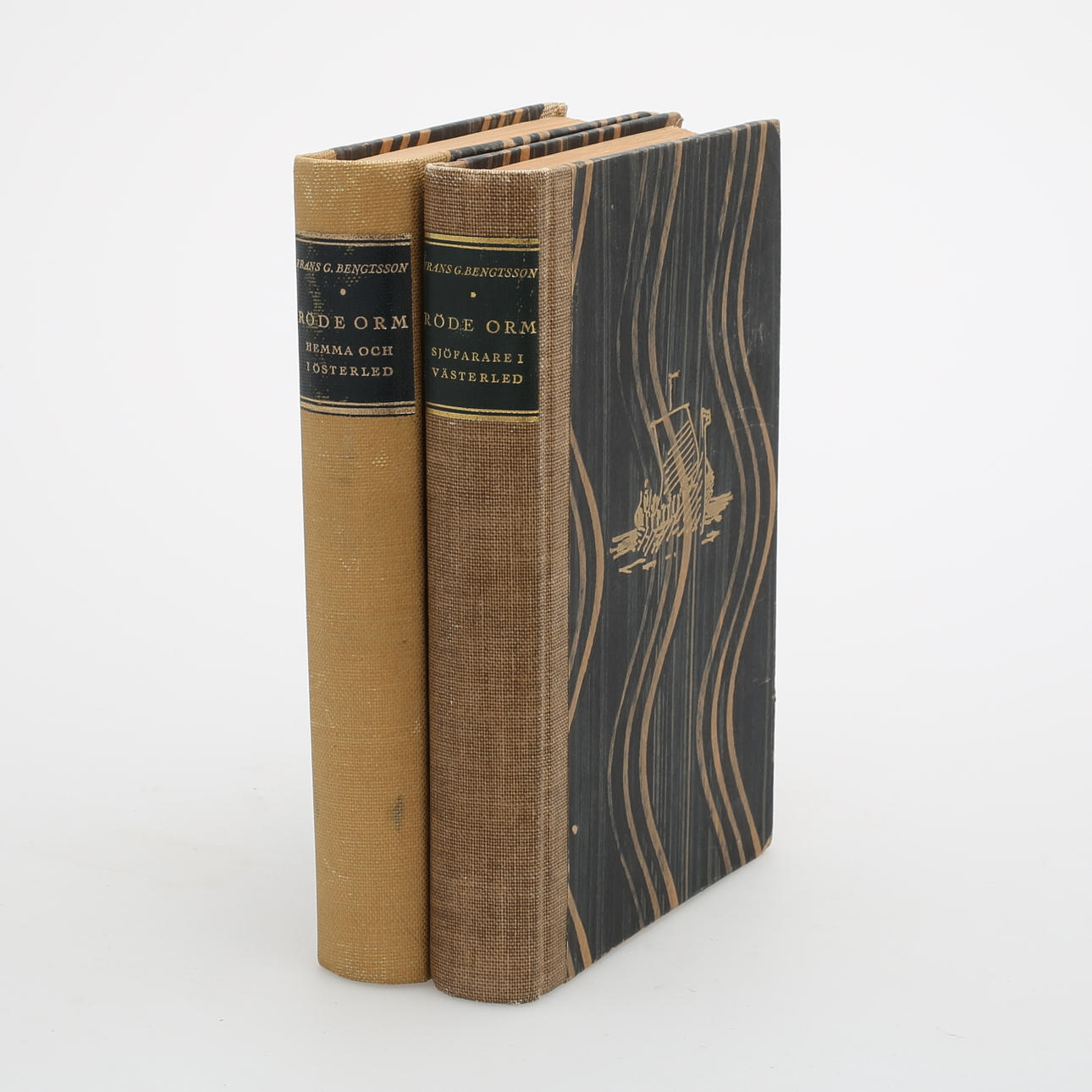 FRANS G BENGTSSON, "Röde Orm", originalupplaga, 2 band.
