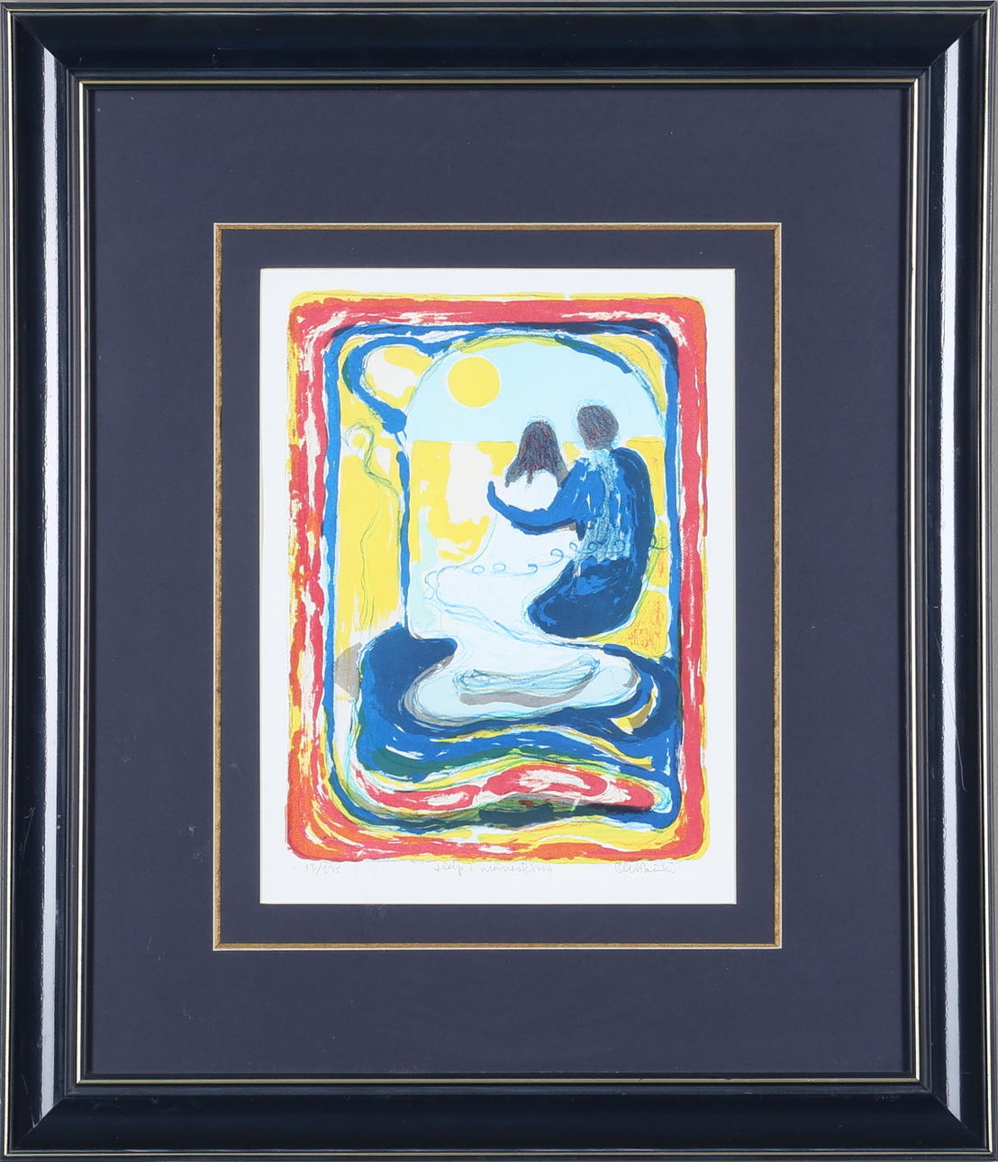 OLE HAUKI. Lithograph, signed and numbered.