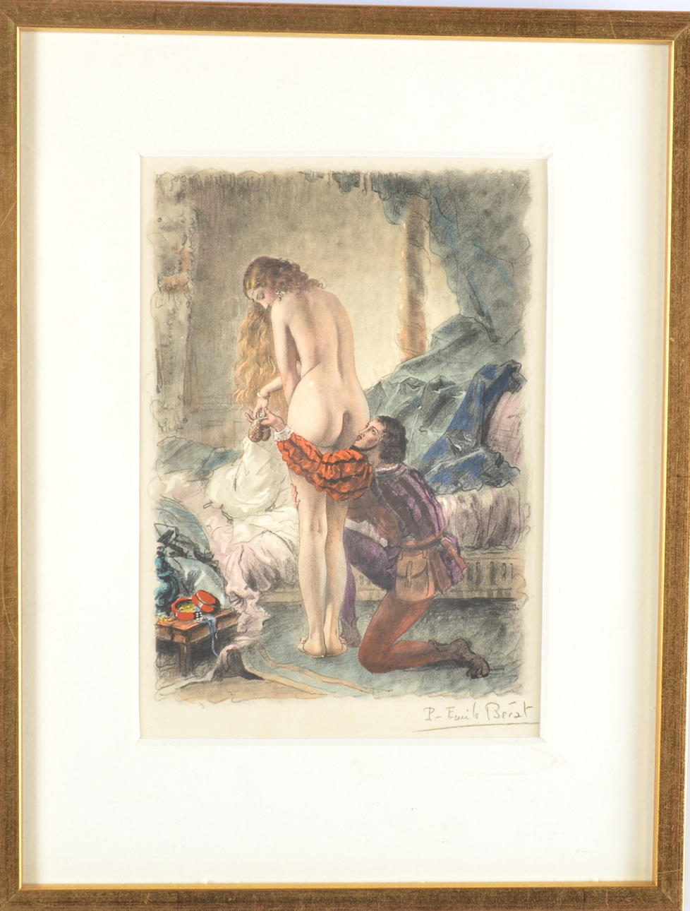 PAUL EMILE BECAT. Farblithographie.