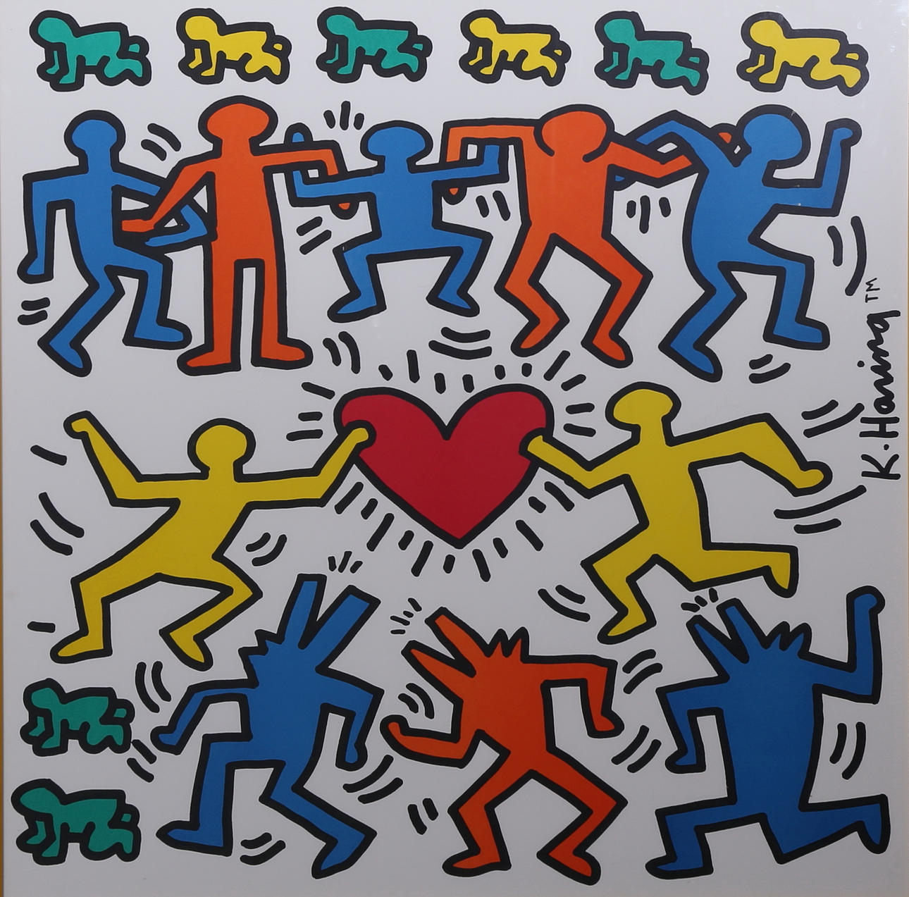 KEITH HARING. NOUVELLES IMAGES 1991, Offsetlithographie.