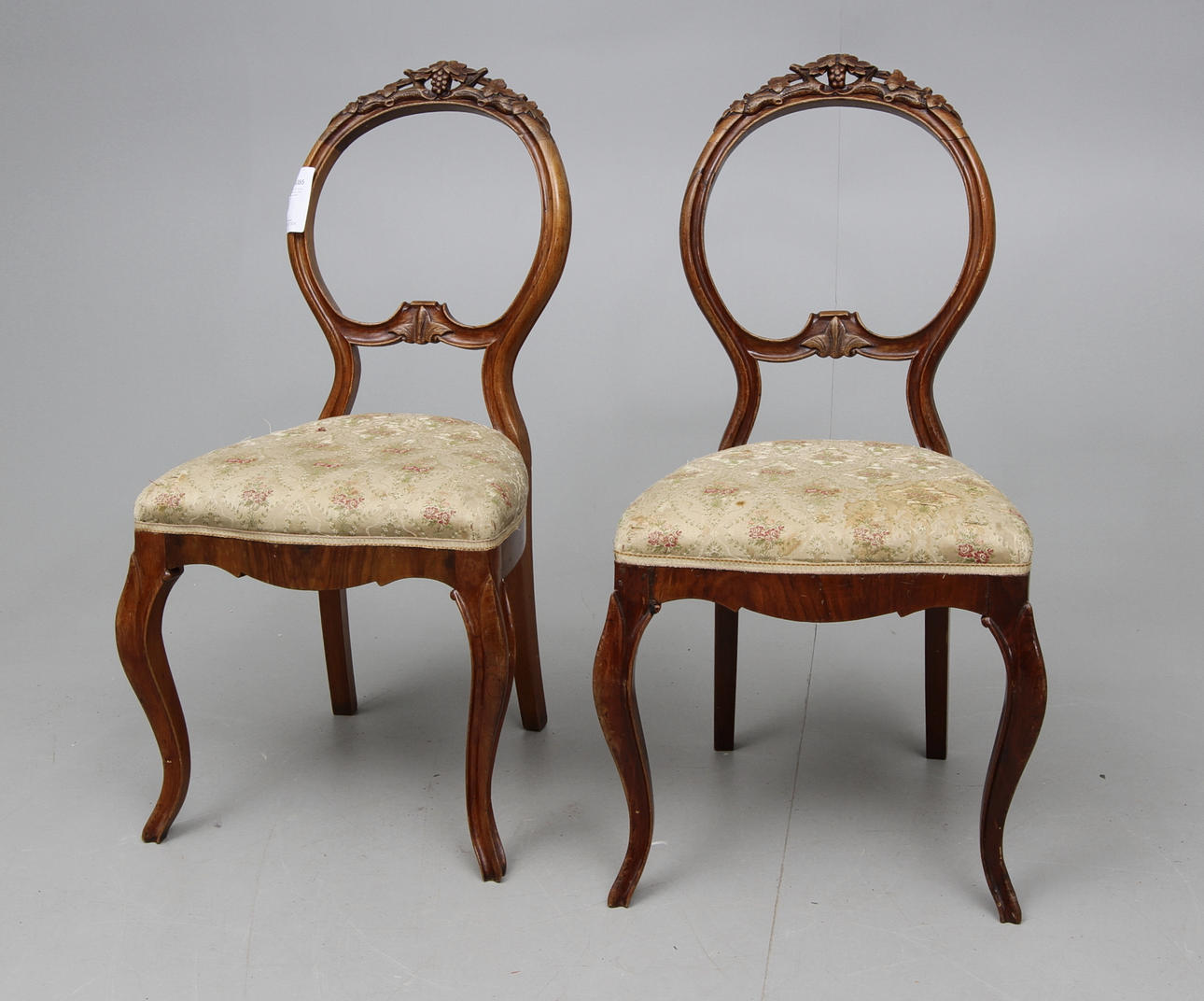 STOLAR, ett par, nyrokoko, 1800-talets andra hälft.