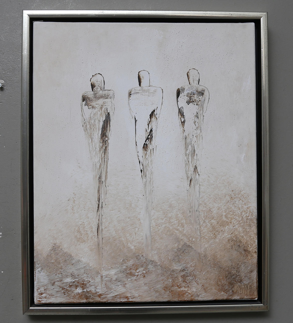 ANNEMETTE HYLLEBORG. acrylic on canvas, signed.