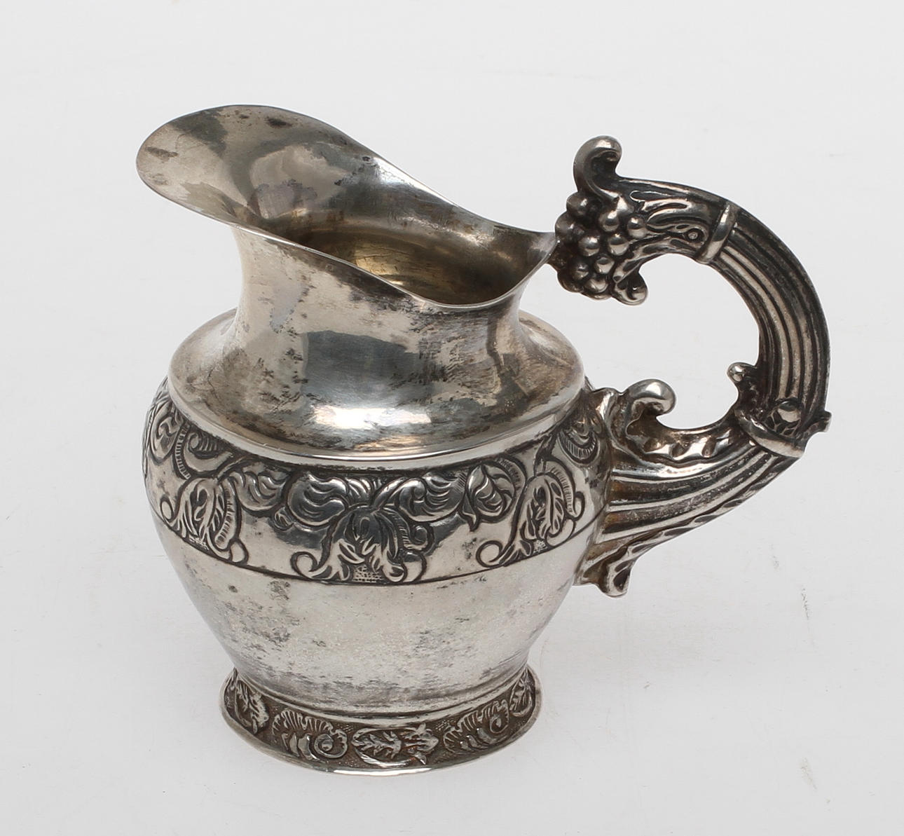 GRÄDDKANNA, silver, Johan Boye Stockholm 1841. Vikt 86 gram.