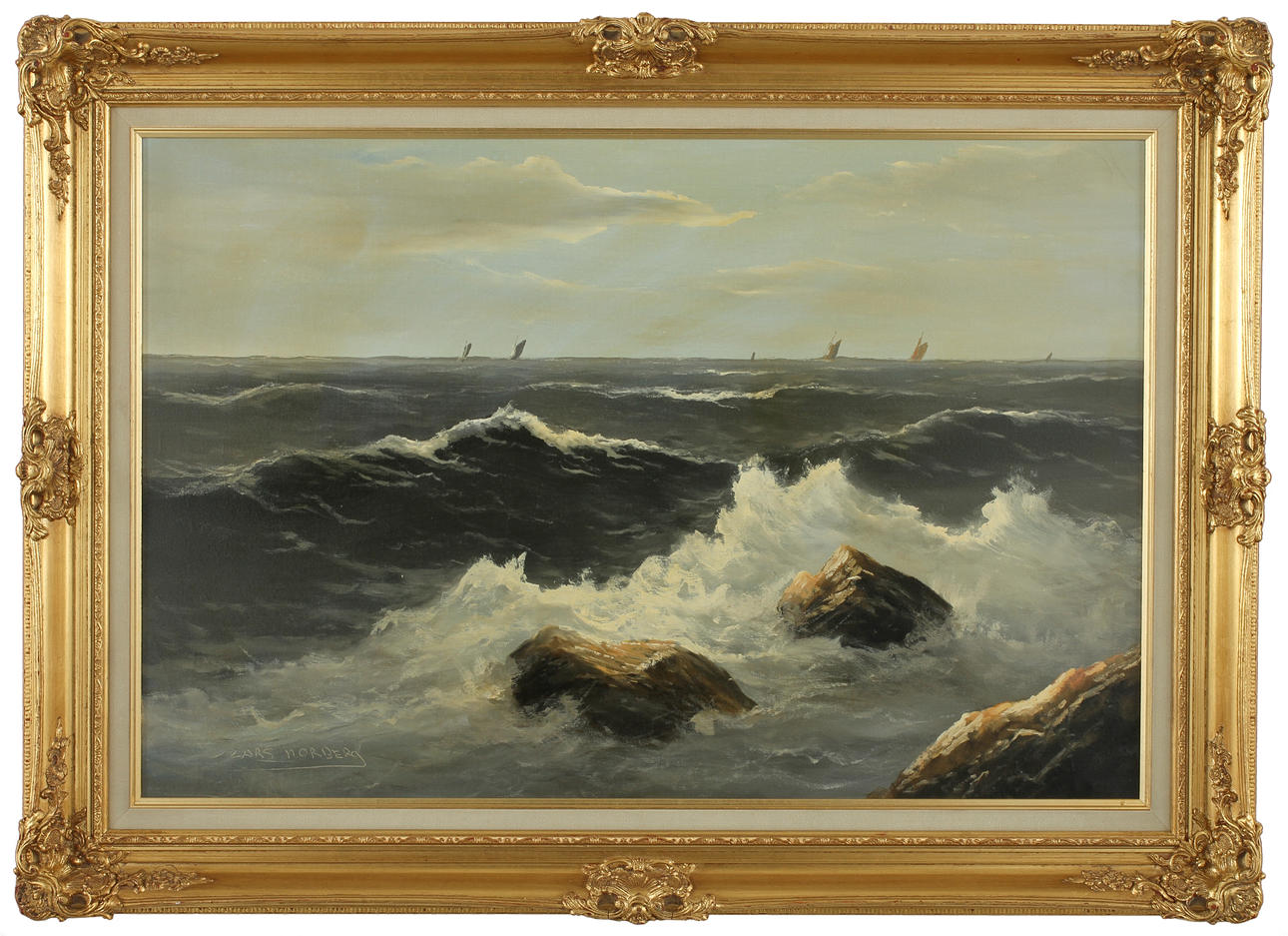 LARS NORBERG. olja på duk, sign.