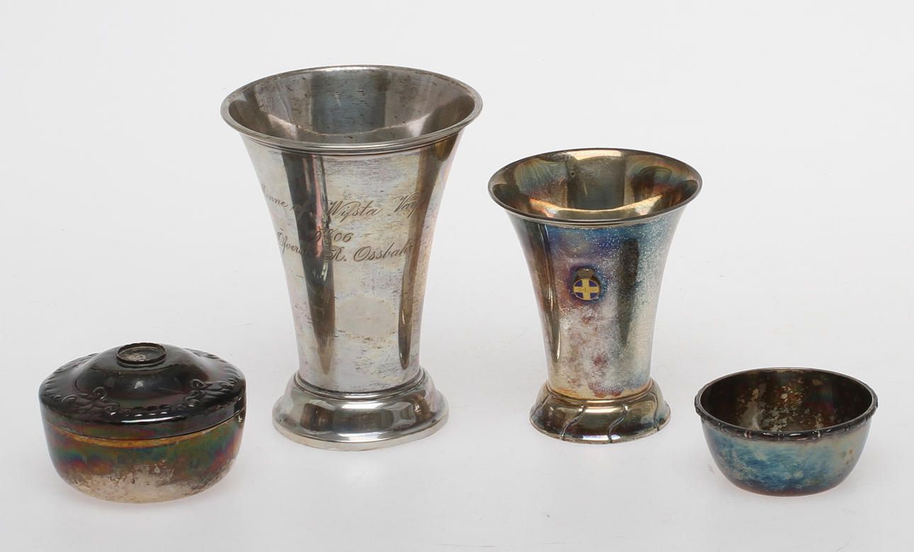 PARTI SILVER, 4 delar. Total vikt 283 gram.