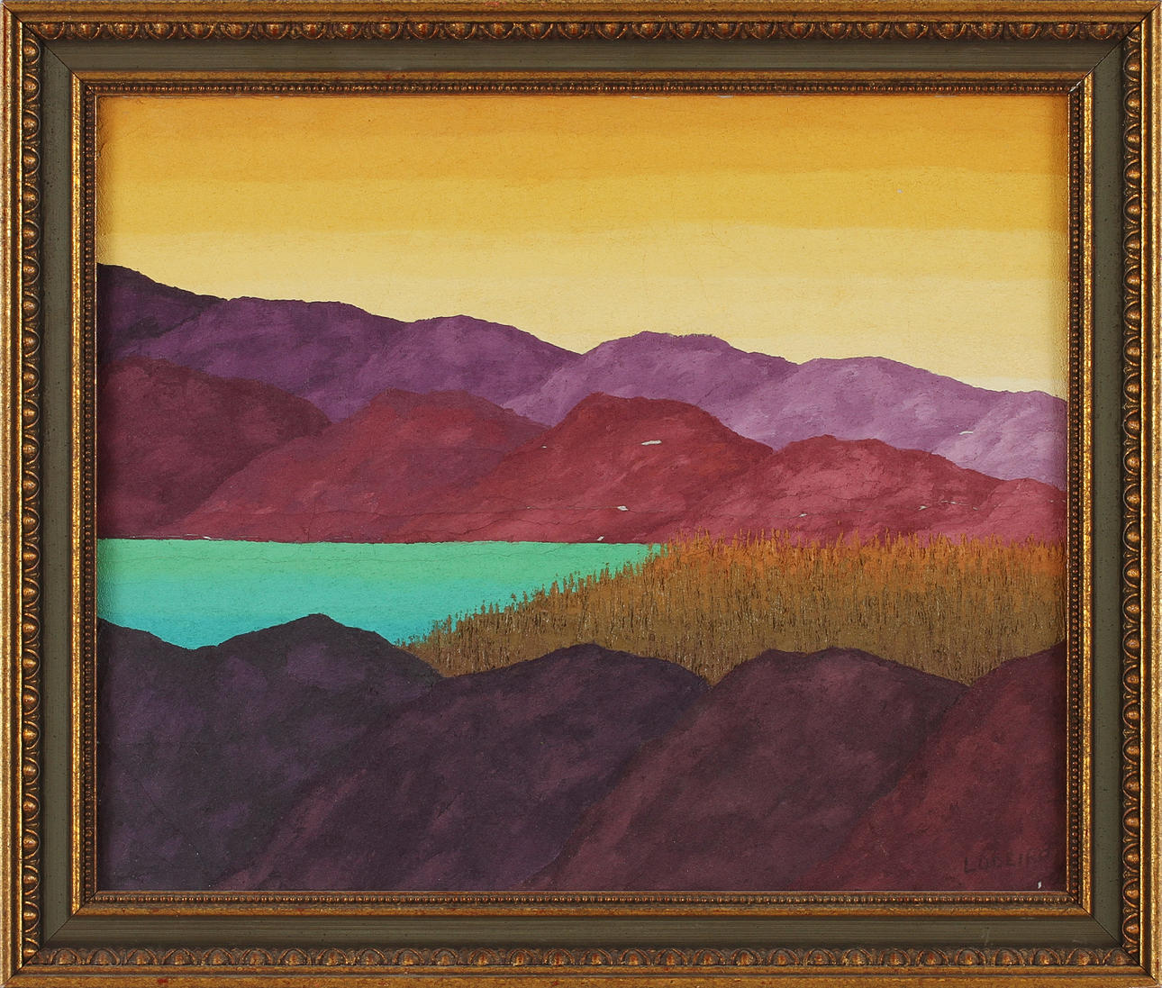 JOSE TELMO LODEIRO. Olja på duk, signerad.