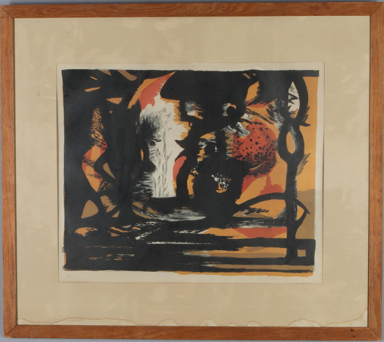 SIRI RATHSMAN. Komposition, färglitografi, signerad och numrerad 5/30.