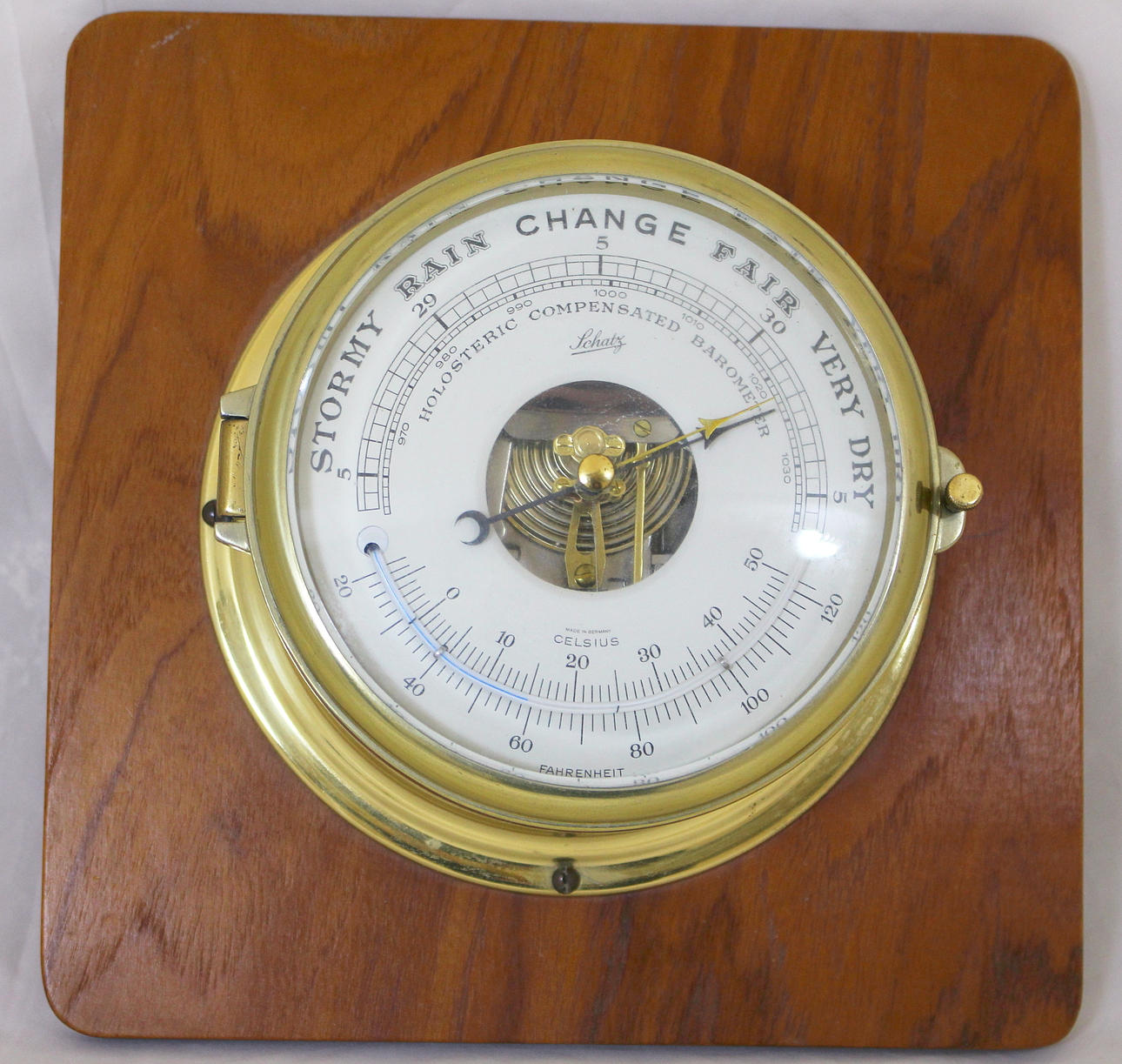 BAROMETER MIT THERMOMETER, Schatz, Deutschland.