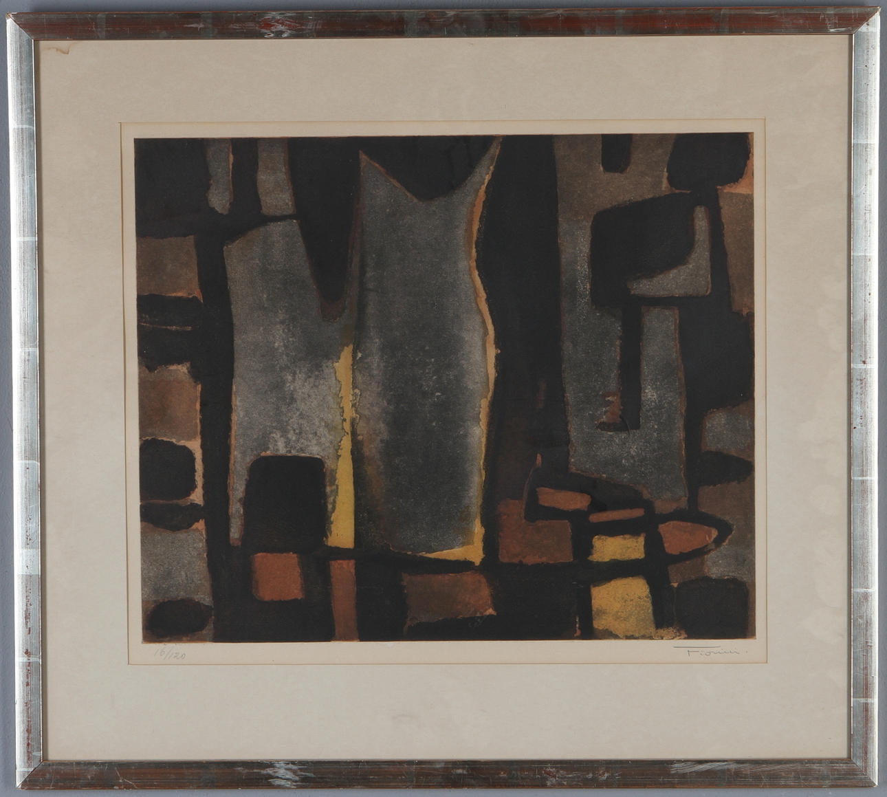 MARCEL FIORINI. Komposition, färgetsning, signerad och numrerad 16/120.