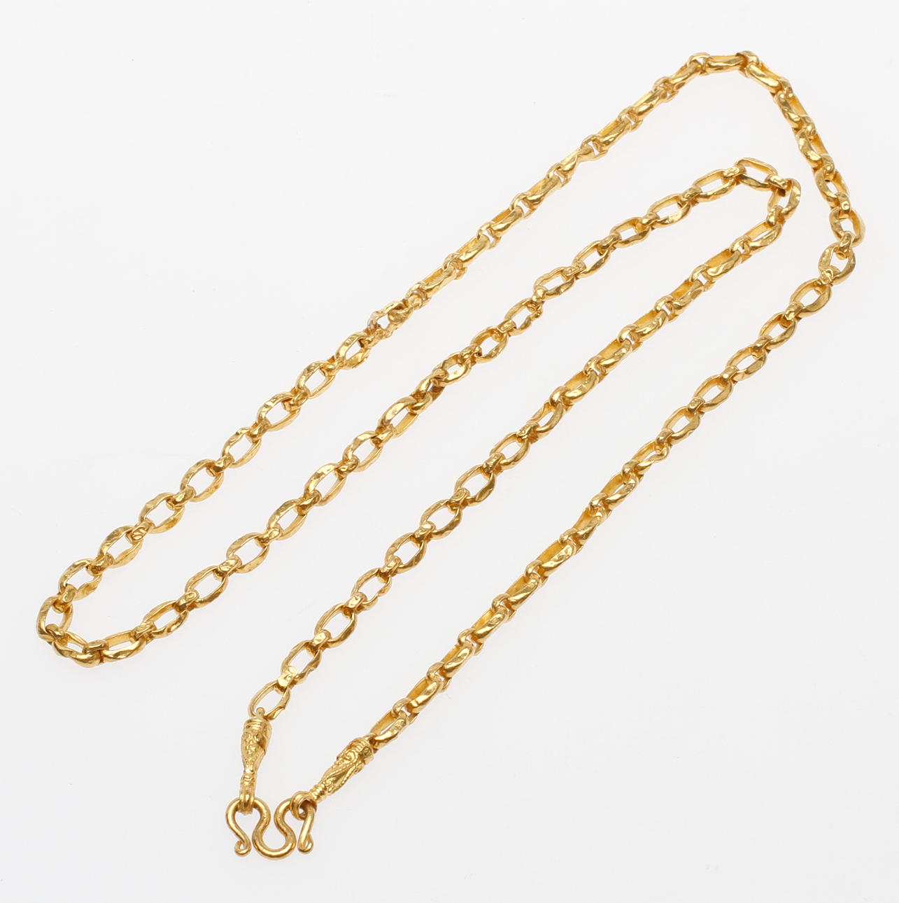 KEDJA, 23k guld, vikt ca 15,2 gr.