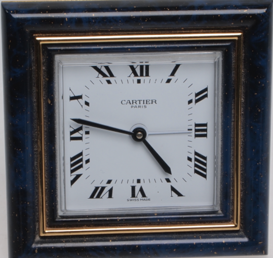 RELOJ DE MESA / RELOJ ALARMA, CARTIER.