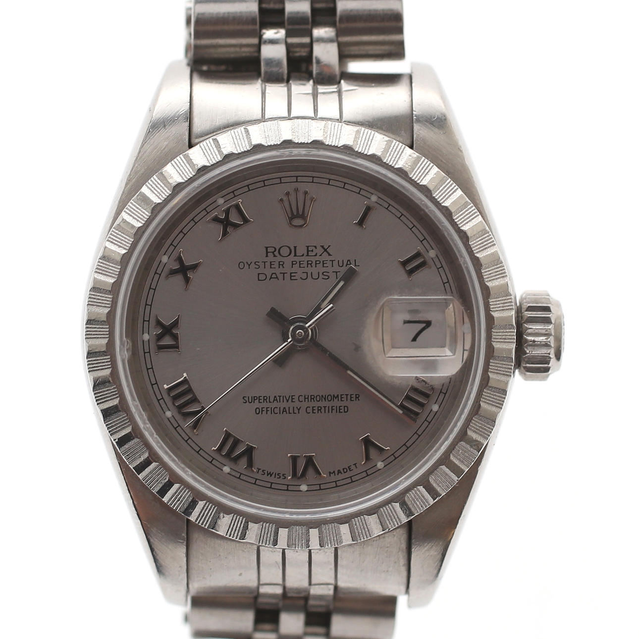 DAMARMBANDSUR, Rolex, Oster Perpetual Datejust, stål, 1989.