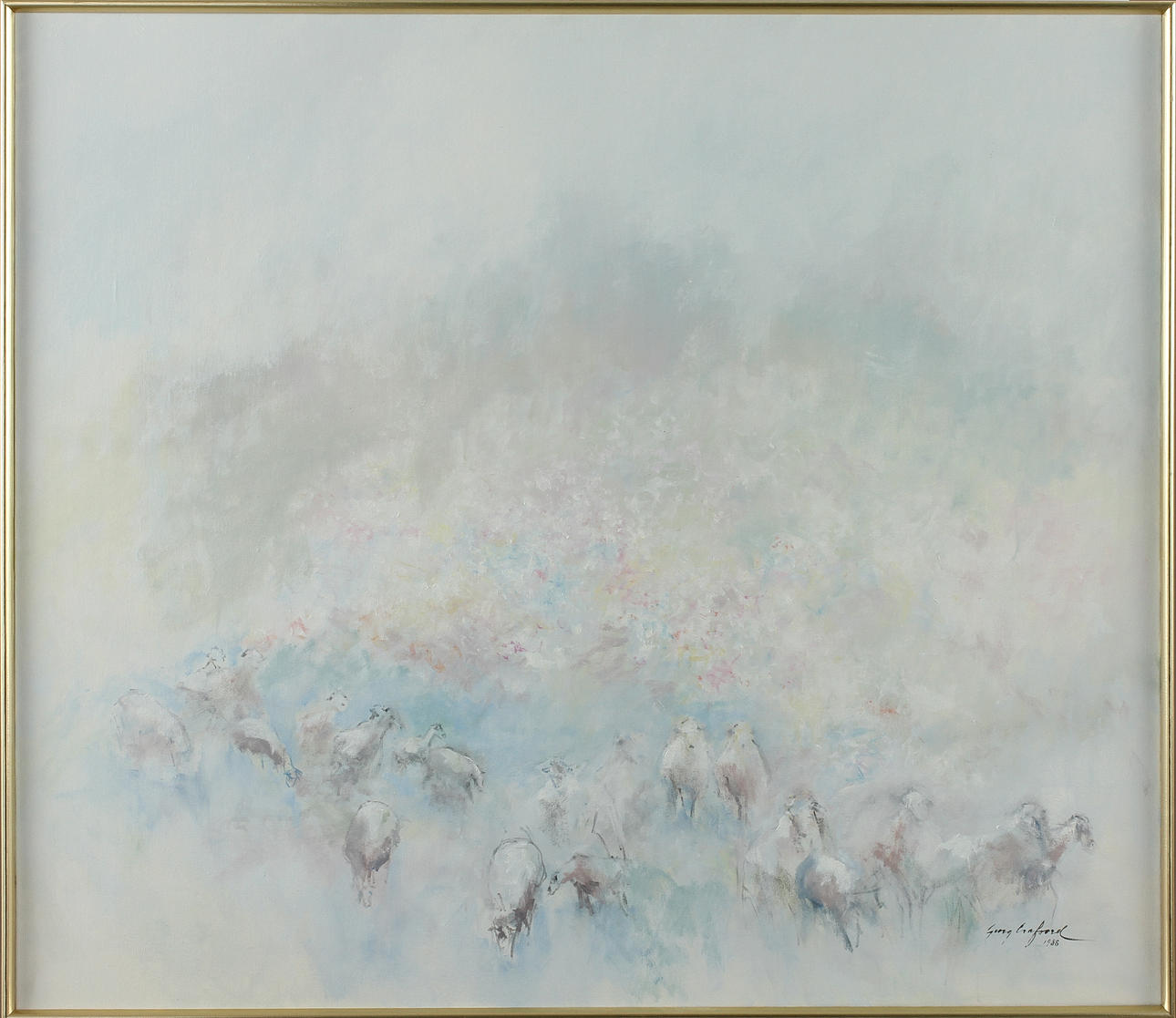 GEORG CRAFOORD. Olja på duk, signerad 1988.