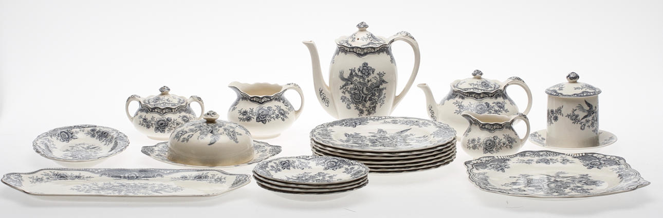 SERVISDELAR, 21 delar, England 1900-tal.