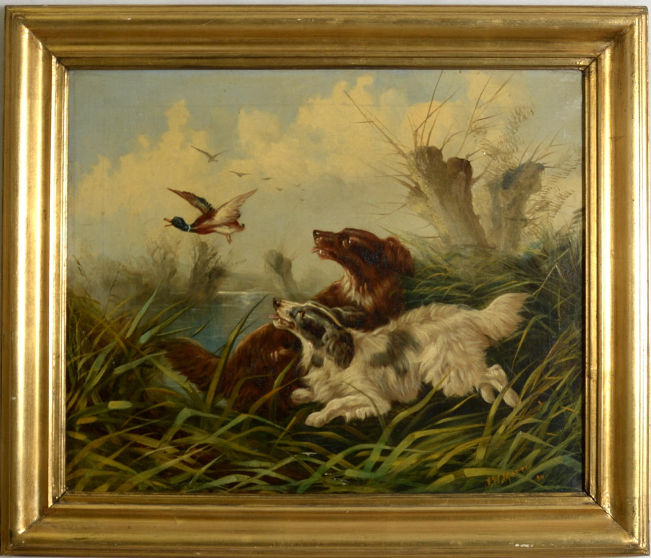 JAMES W MORRIS. Oil on canvas.