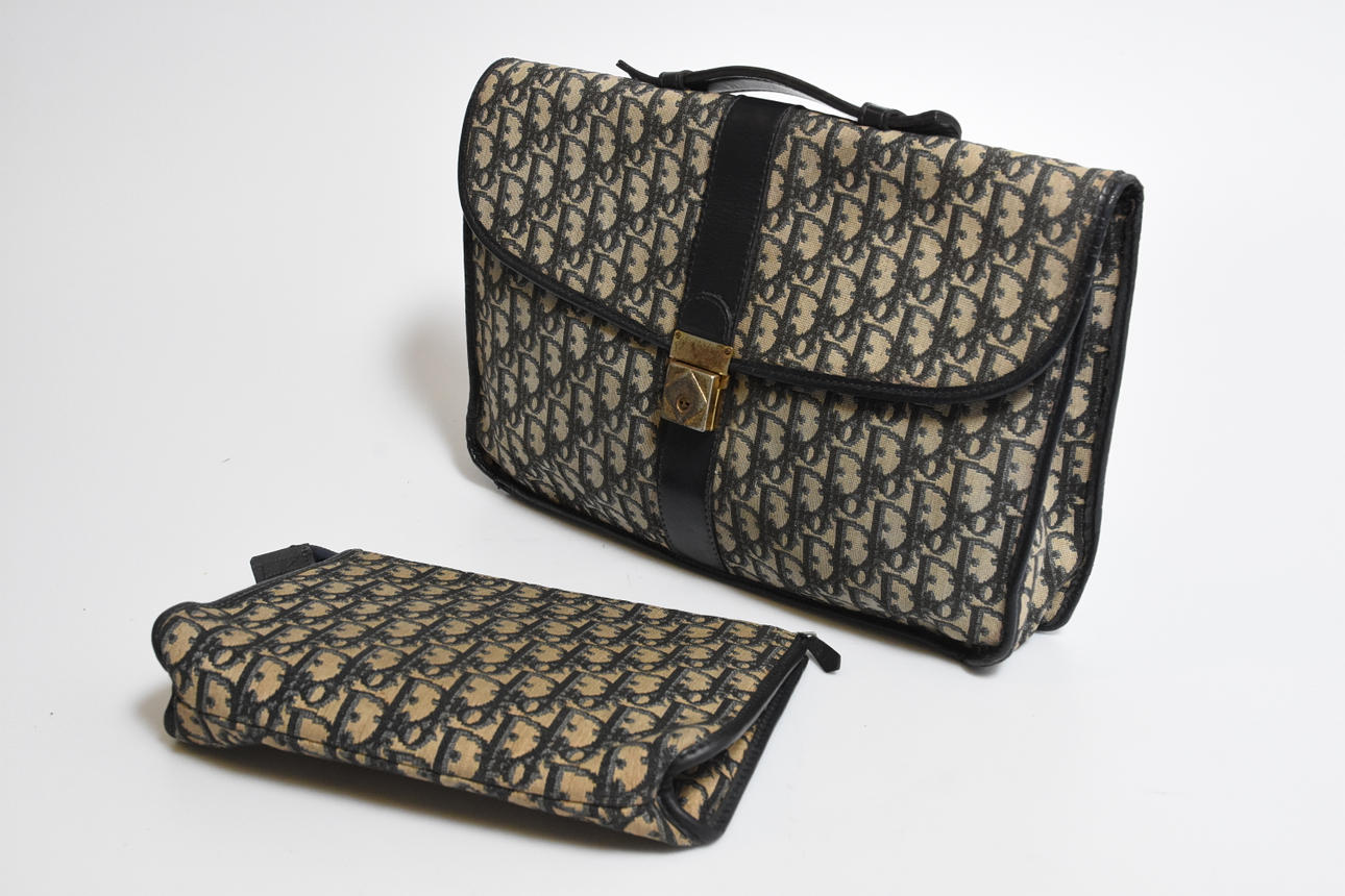 CHRISTIAN DIOR, briefcase, toiletry bag.